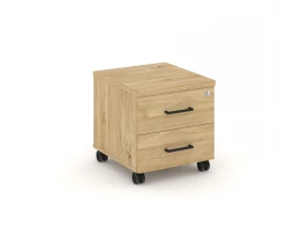 Тумба мобильная 2 ящ. Стандартные колеса 416x460x437 Стайл Проджект / Style Project images