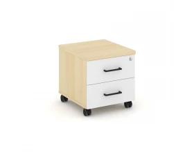 Тумба мобильная 2 ящ. Стандартные колеса 416x460x437 Стайл Проджект / Style Project images