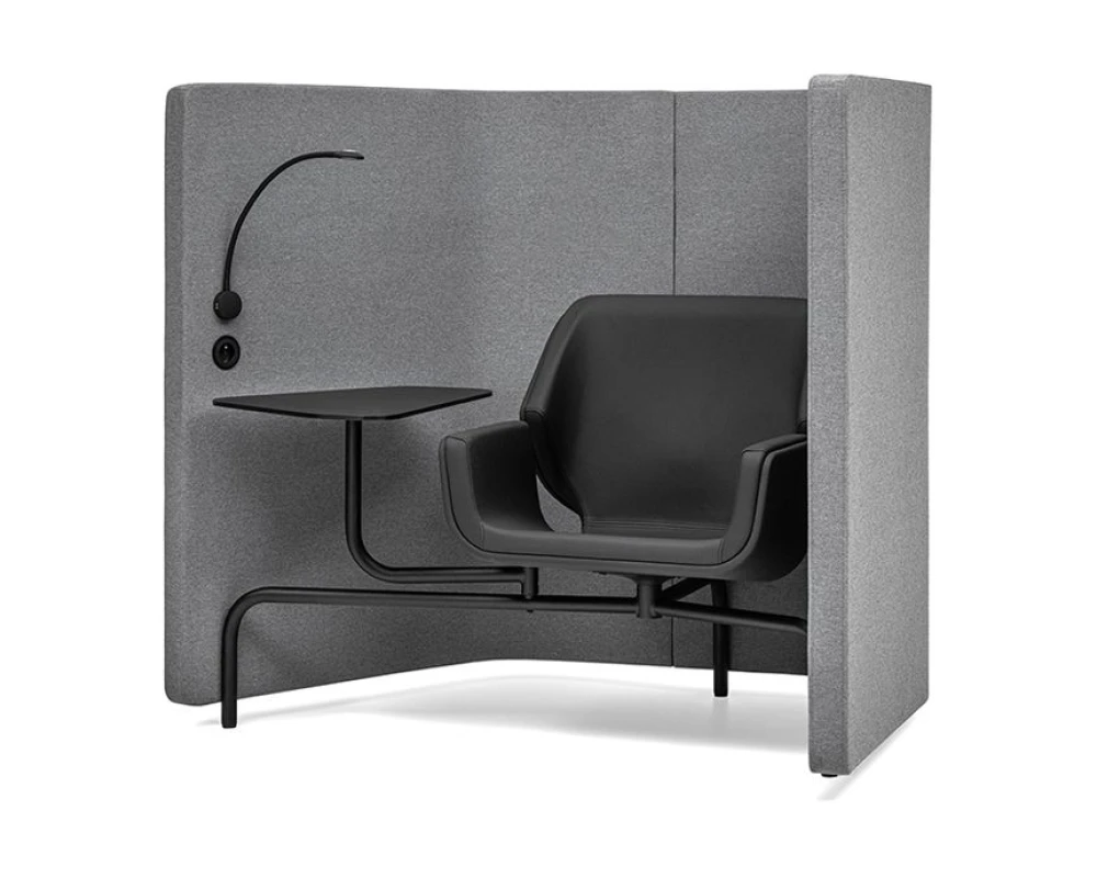 Кресло с акустической перегородкой и столиком Morgan Uno