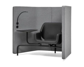 Кресло с акустической перегородкой и столиком Morgan Uno images