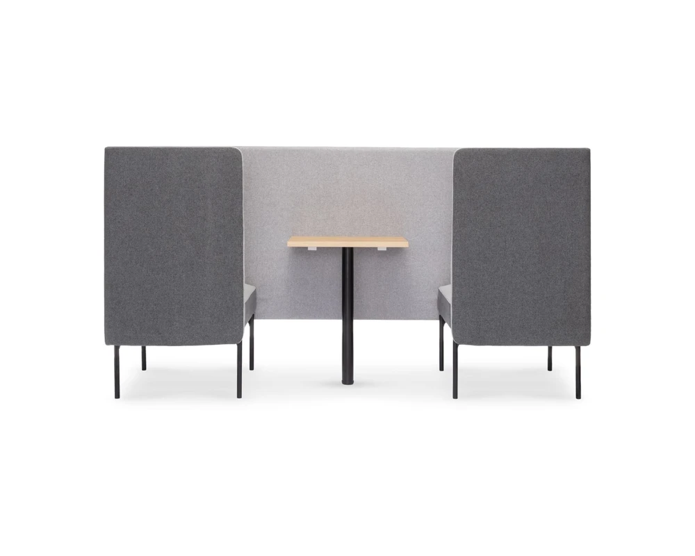 Кресло с акустической перегородкой и столиком Toronto