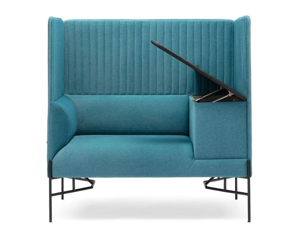 Кресло со столиком слева с высокой спинкой Toscana