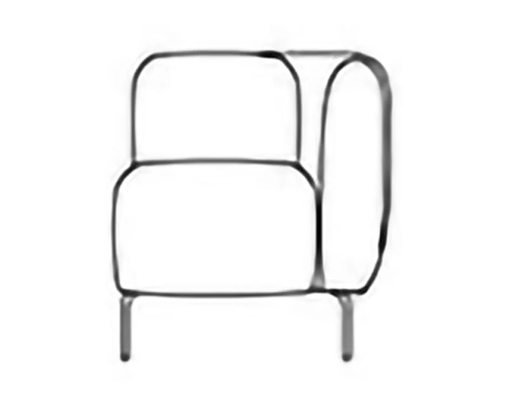 Модуль одноместный п/л слева Fold