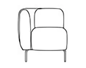 Модуль одноместный п/л справа Fold images