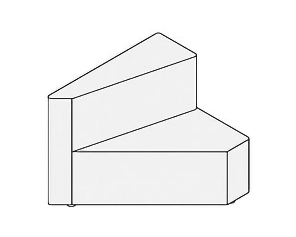 Модуль со спинкой слева Ollie