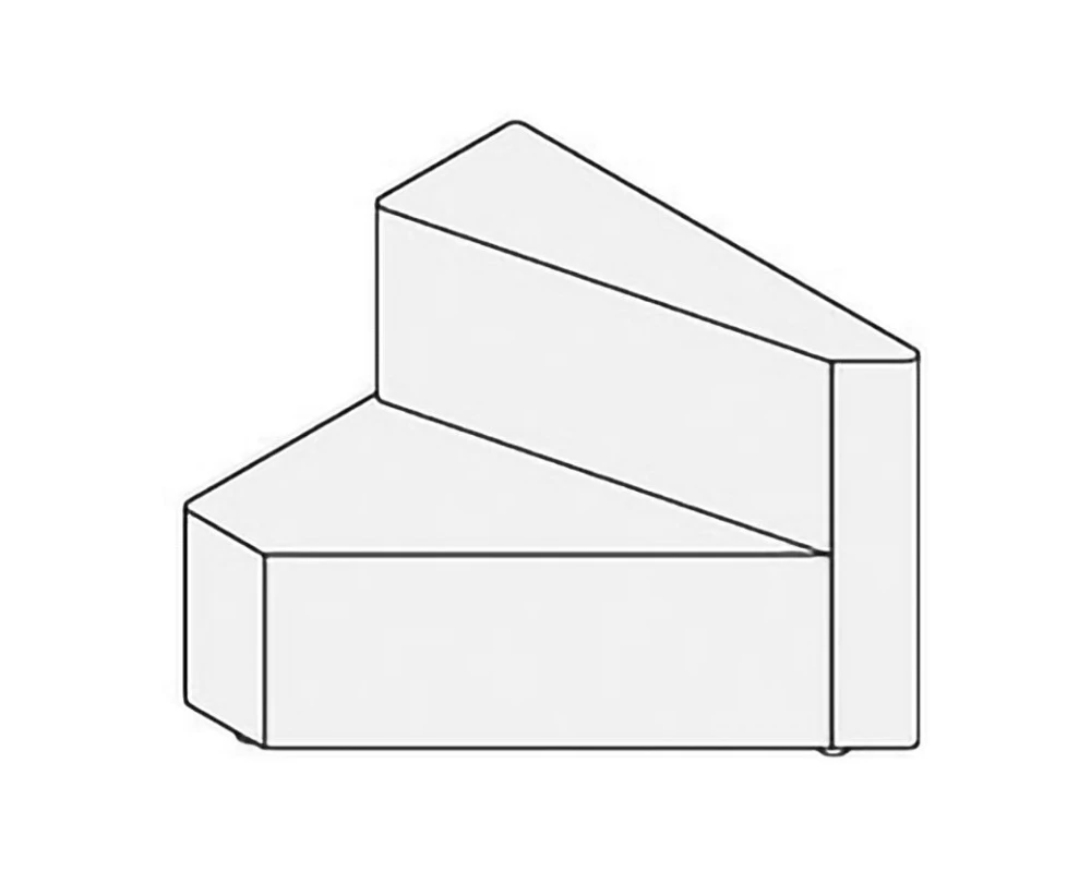 Модуль со спинкой справа Ollie