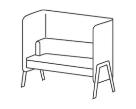 Секция высокая с диваном 120 на дер.опорах Morgan images