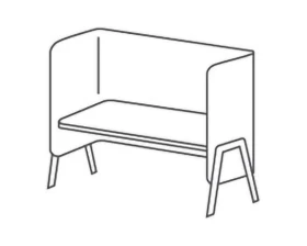 Секция высокая со столом 120 на дер.опорах Morgan images