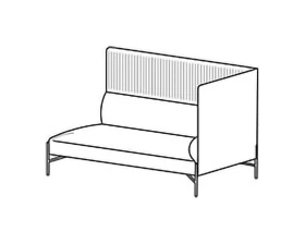 Трехместная секция высокая, п/л слева Toscana images