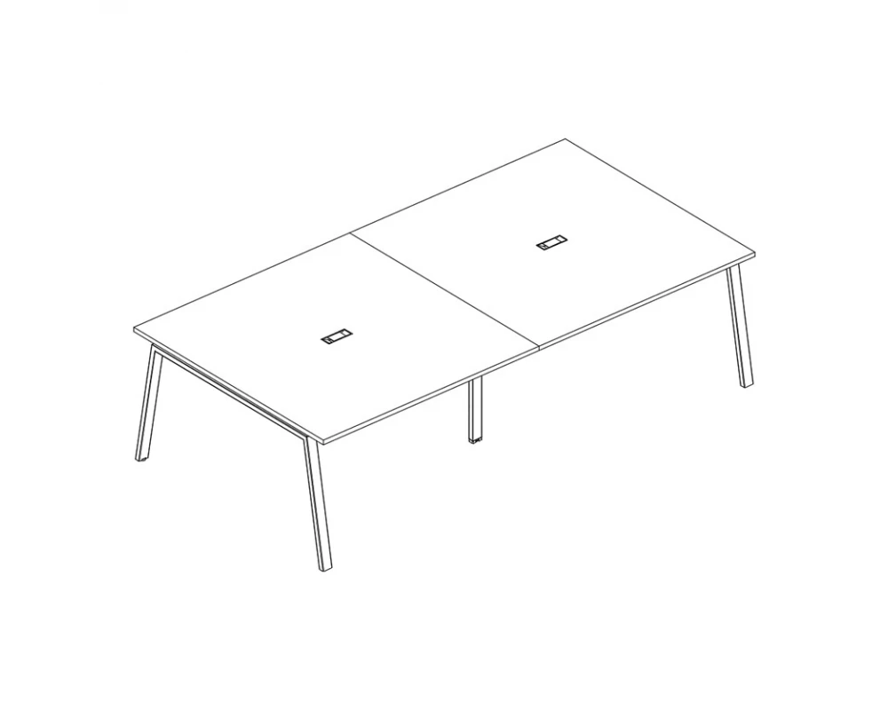 Стол 280 с опорами TRE для переговоров A4.PRO