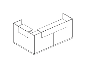 Стойка ресепшн угловая правая A4 images