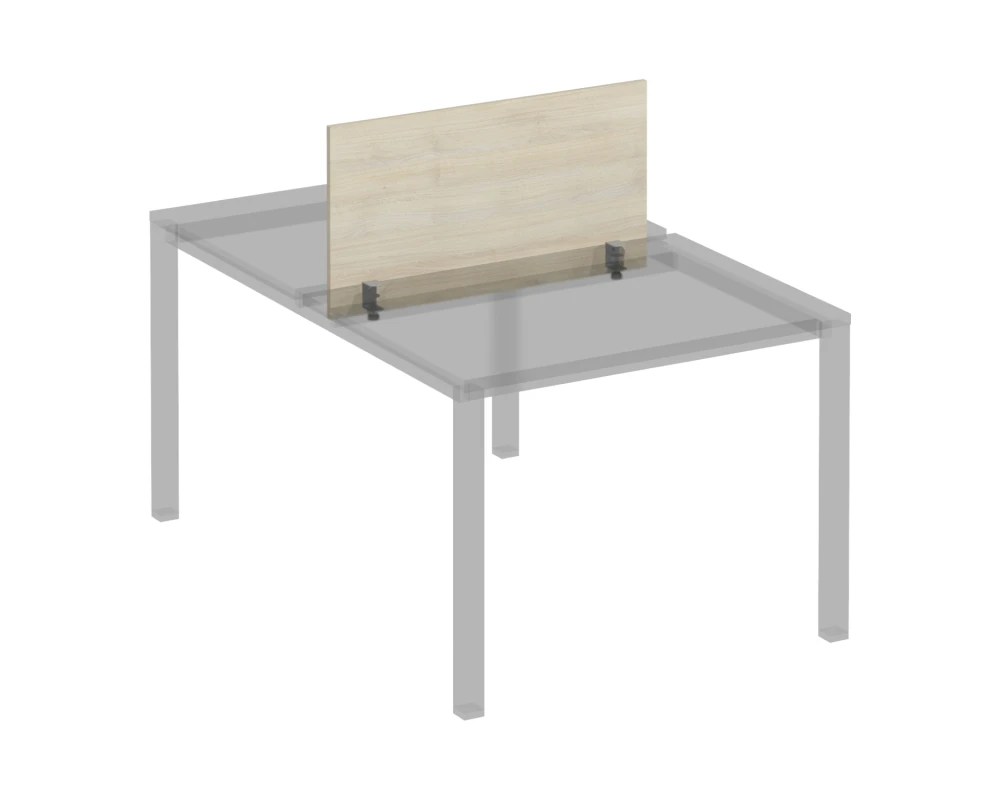 Экран для рабочей станции 100 на сером металлокаркасе Комфорт КФ