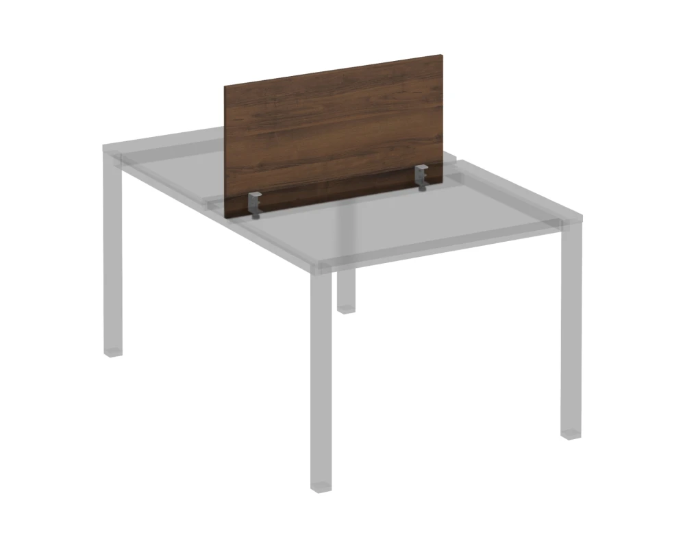 Экран для рабочей станции 100 на сером металлокаркасе Комфорт КФ