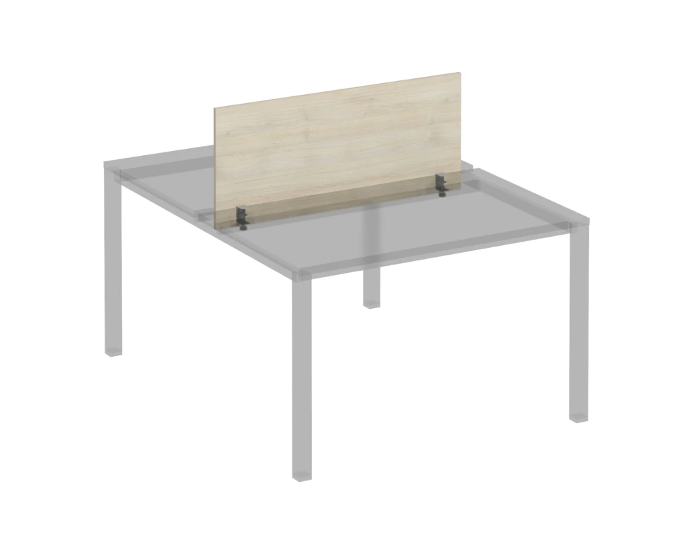 Экран для рабочей станции 120 на сером металлокаркасе Комфорт КФ