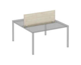 Экран для рабочей станции 140 на белом металлокаркасе Комфорт КФ images