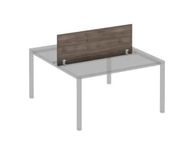 Экран для рабочей станции 140 на белом металлокаркасе Комфорт КФ images