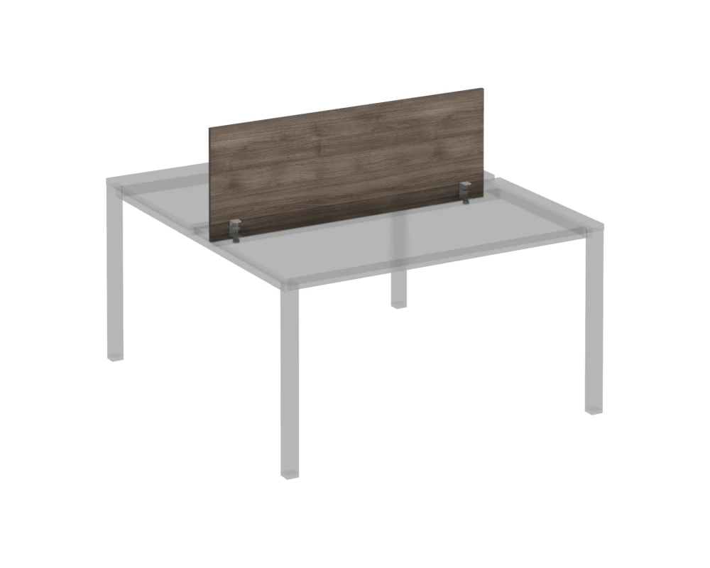 Экран для рабочей станции 140 на сером металлокаркасе Комфорт КФ