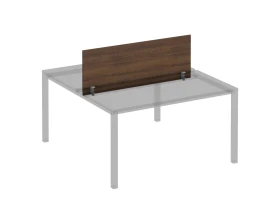 Экран для рабочей станции 140 на сером металлокаркасе Комфорт КФ images