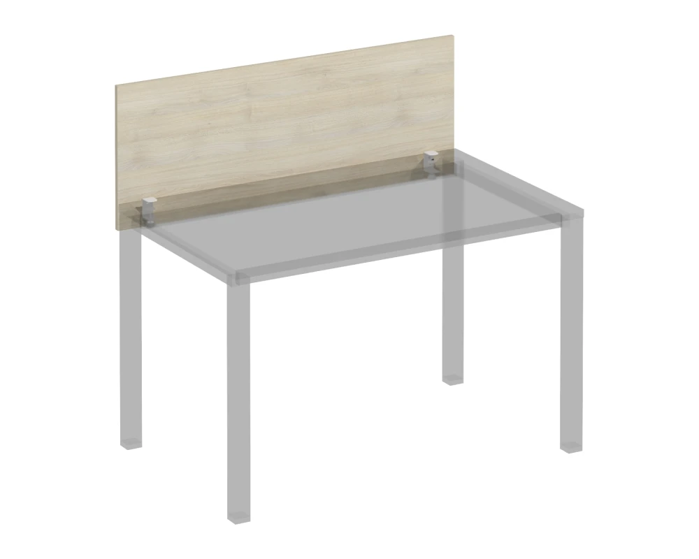 Экран для стола 120 на белом металлокаркасе КФ фронтальный Комфорт КФ