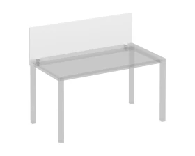Экран для стола 140 на белом металлокаркасе Комфорт КФ images