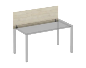 Экран для стола 140 на сером металлокаркасе Комфорт КФ images