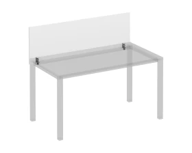 Экран для стола 140 на сером металлокаркасе Комфорт КФ images