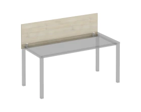 Экран для стола 160 на белом каркасе КФ с кронштейнами Комфорт КФ images