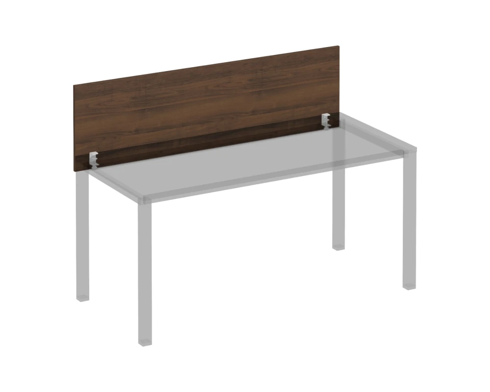 Экран для стола 160 на белом каркасе КФ с кронштейнами Комфорт КФ