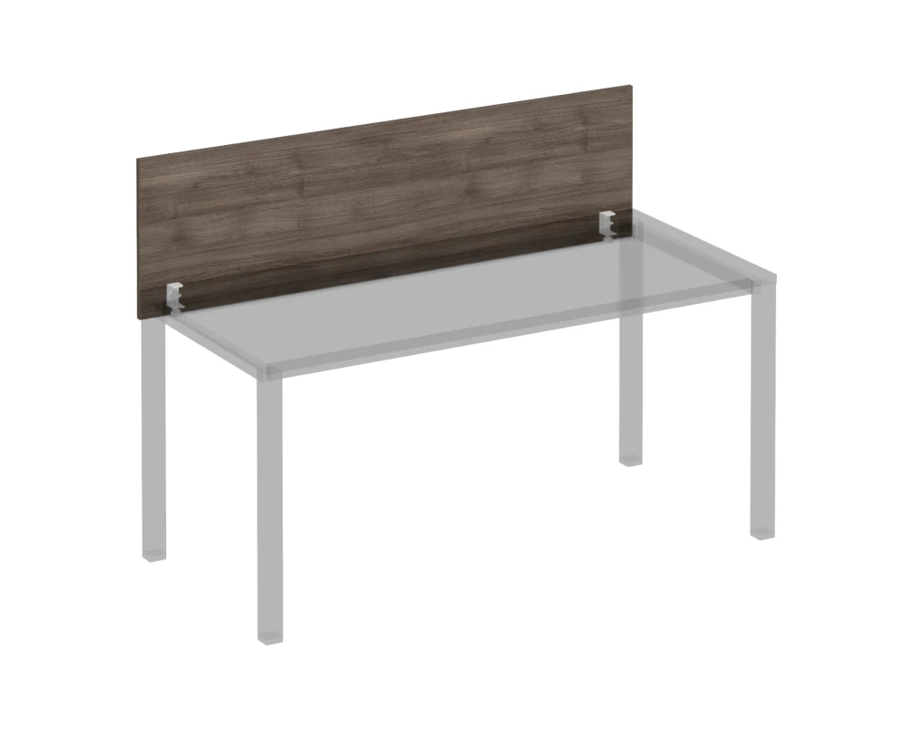 Экран для стола 160 на белом каркасе КФ с кронштейнами Комфорт КФ