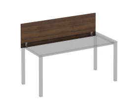 Экран для стола 160 на сером каркасе КФ с кронштейнами Комфорт КФ images