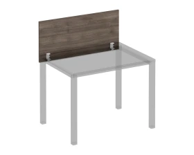 Экран настольный фронтальный с кронштейнами для стола 100 на белом металлокаркасе Комфорт КФ images