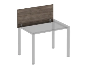 Экран настольный фронтальный с серыми кронштейнами для стола 100 на металлокаркасе Комфорт КФ images