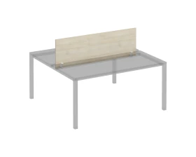 Экран с кронштейнами фронтальный для станции 160 на белом каркасе Комфорт КФ images