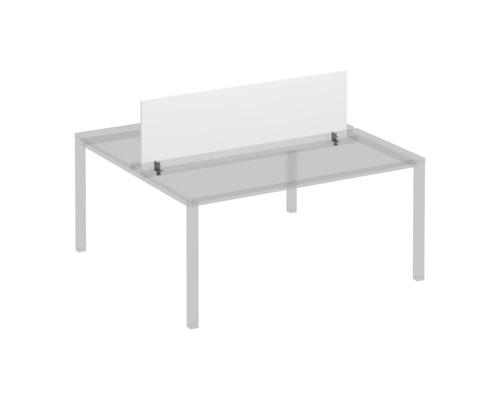 Экран с кронштейнами фронтальный для станции 160 на сером каркасе Комфорт КФ