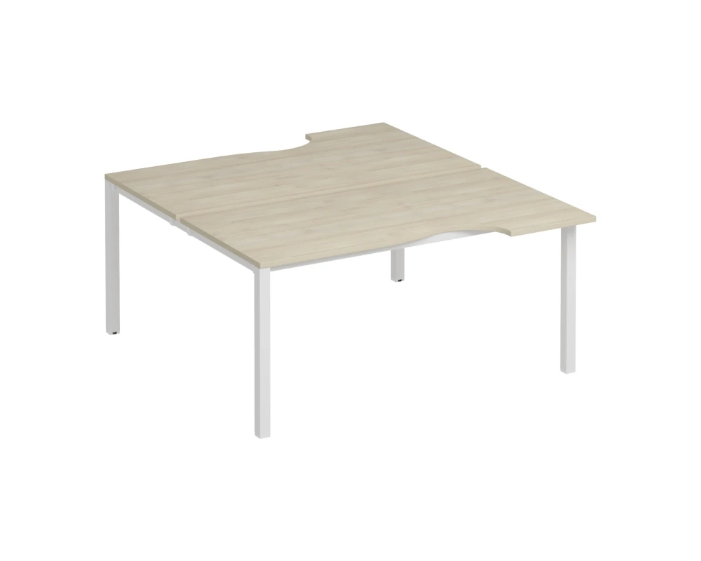 Рабочая станция со столами на опорах КФ (2х160) Комфорт КФ