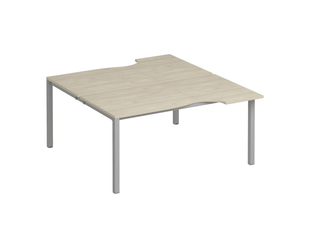 Рабочая станция со столами на опорах КФ (2х160) Комфорт КФ