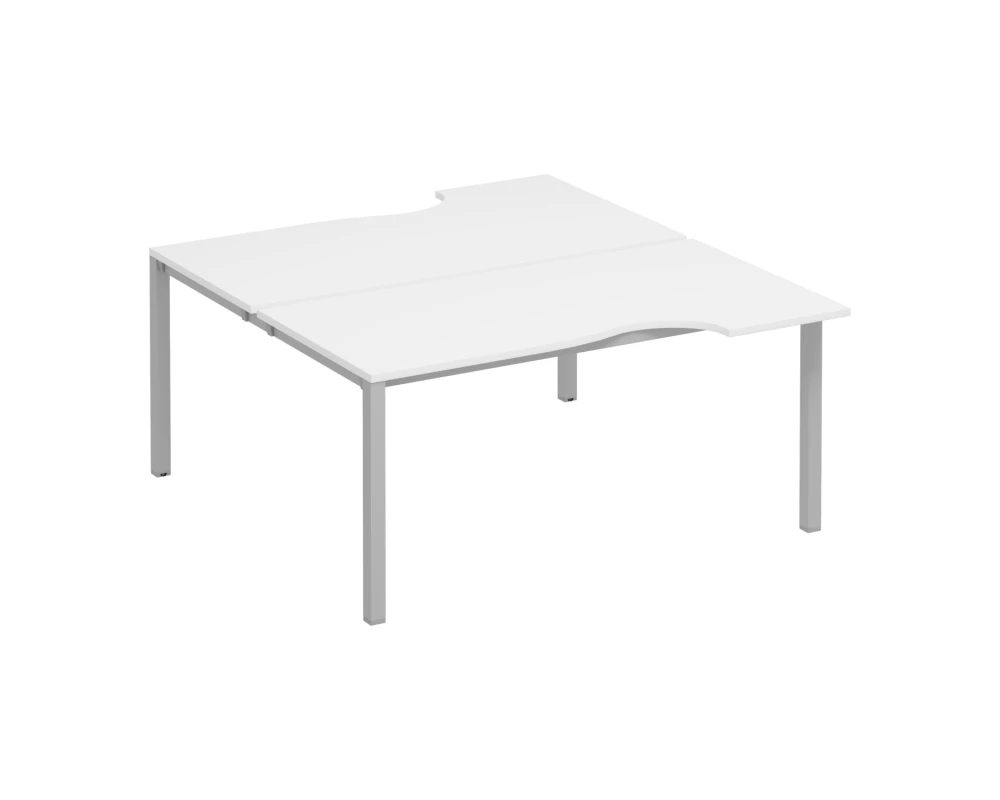 Рабочая станция со столами на опорах КФ (2х160) Комфорт КФ