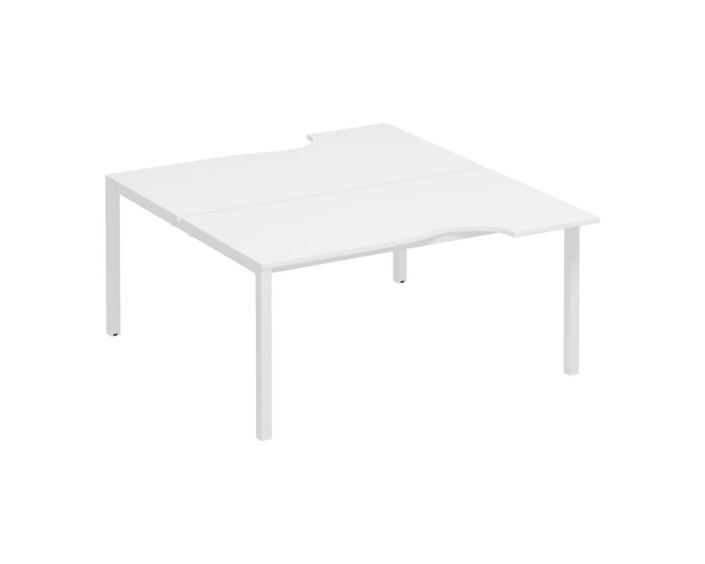 Рабочая станция со столами на опорах КФ (2х160) Комфорт КФ