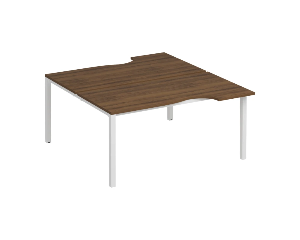 Рабочая станция со столами на опорах КФ (2х160) Комфорт КФ