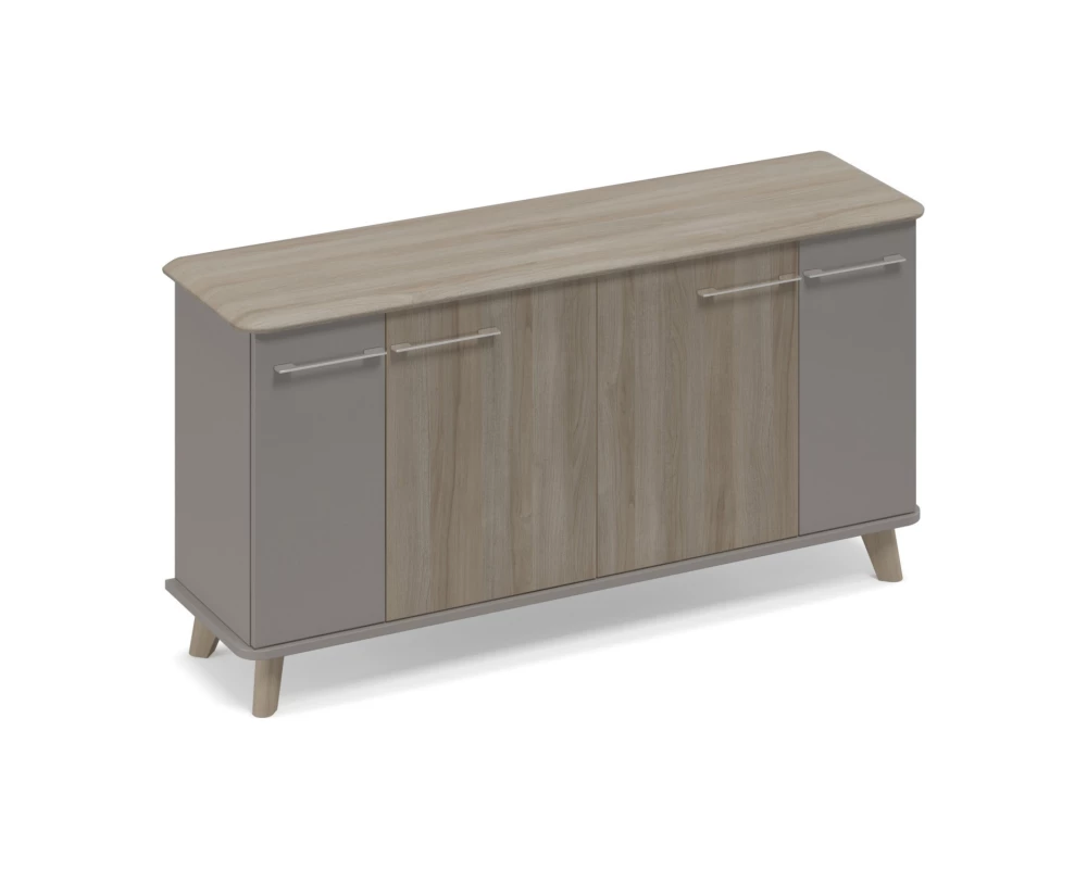 Шкаф закрытый греденция низкий Time Wood