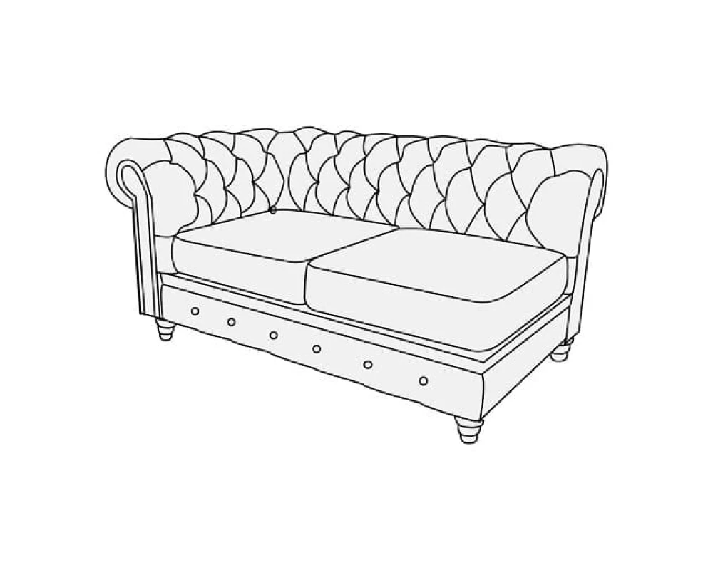 Модуль 2-х мест. с лев./прав. подл-ком Альфа Честер