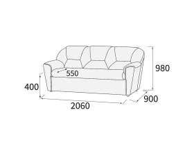 Диван 3-х местный Дельта Лайт images