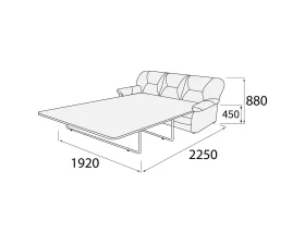 Диван 3-х местный с механизмом Дельта images