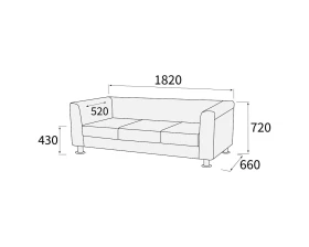 Диван 3-х местный Домино images