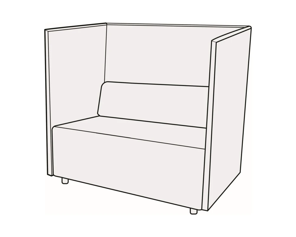 Диван 2-х местный купе Гамма купе