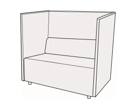 Диван 2-х местный купе Гамма купе images