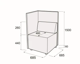 Модуль 1-номест. с левым подл-комкупе Гамма купе images