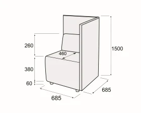 Модуль 1-номест. с правым подл-комкупе Гамма купе images