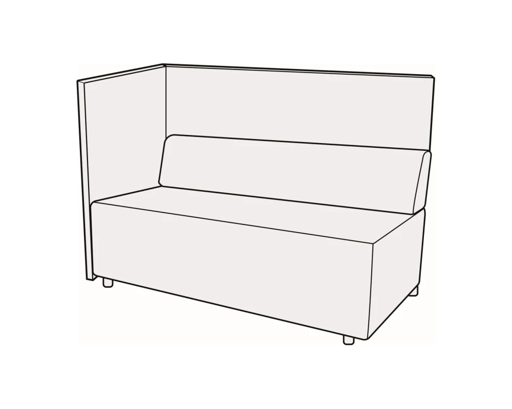 Модуль 2-х мест. с левым подл-комкупе Гамма купе