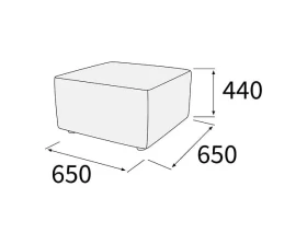 Пуф 1-но местный Гамма images